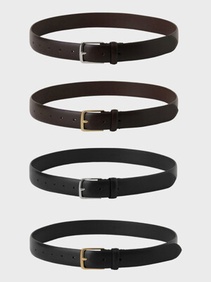 30MM CLASSIC ITALIAN LEATHER BELT - 4COLORS