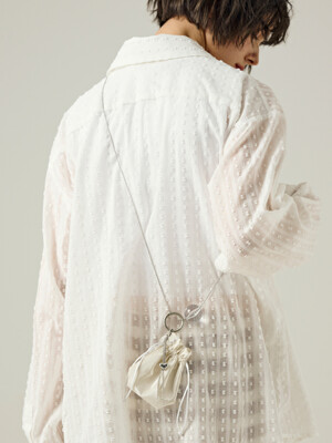 BEAD LUCKY POUCH BAG [IVORY]