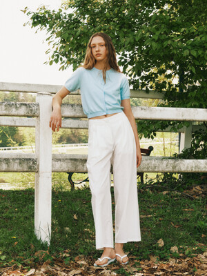 Nylon Two-tuck Wide Trousers_3color