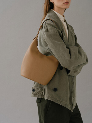 Medium Around hobo bag Burnt ochre