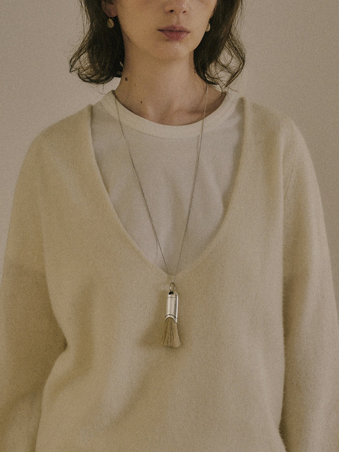 세이지먼트 [6th] HORSEHAIR BRUSH NECKLACE_2 Colors
