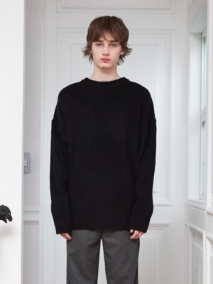 RAY KNIT BLACK