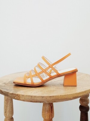 Square mama sandals Orange