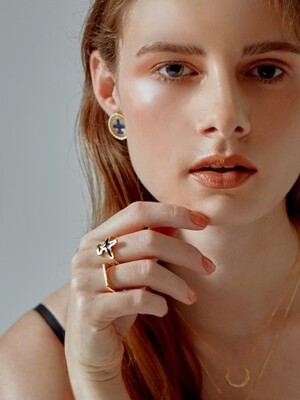 Square basic Ring 스퀘어 레이어드 링