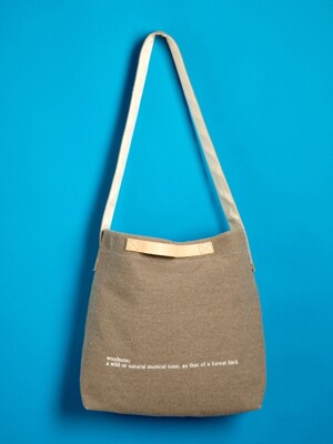 CANVAS CROSS BAG -YB1003GR /GRAY