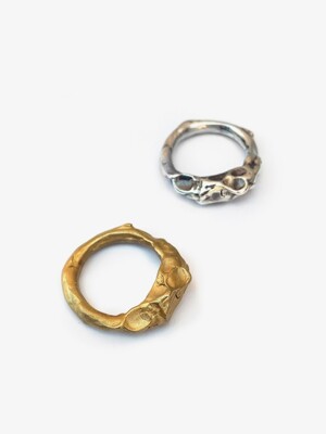 Texture Ring N2_Gold/Silver