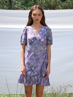 [Wrap Dress] Dahila - Lilac