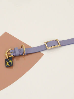 Square Pearl Collar_Violet