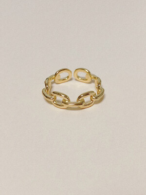 loop chain ring gold