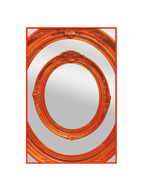 홈데코 - 세이투셰 (SAYTOUCHE) - FRAMEx3 Mirror (Orange)