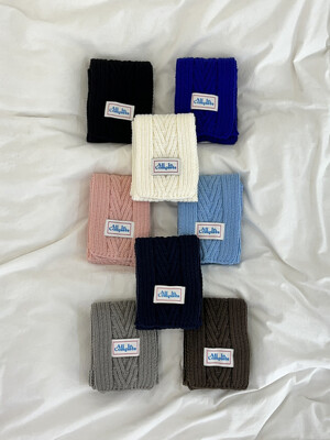 Arrow Knit Mini Muffler (8 Colors)