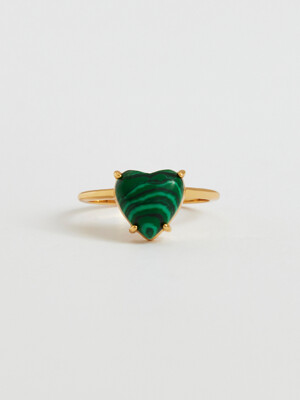 Petite Heart Ring_Green