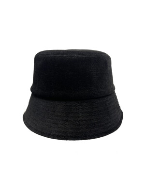 Cordurooy Bucket Hat - black