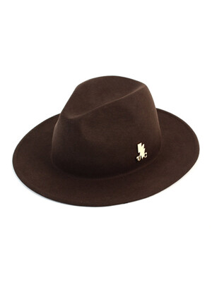 Basic Brown Wool Fedora 울페도라