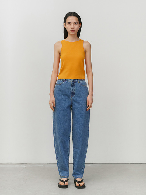 데님 - 아모멘토 (AMOMENTO) - RECYCLED COTTON DENIM (MID BLUE)