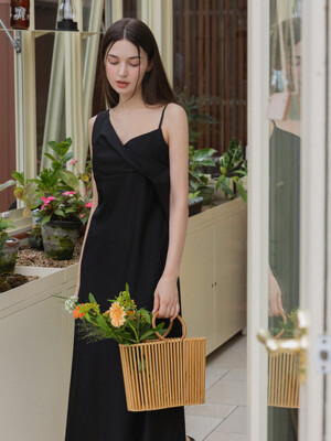 Rare draped dress - black