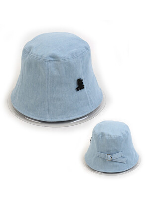 Belted Light Denim Bucket Hat 버킷햇