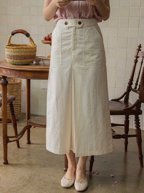 스커트 - 르니나 (LENINA) - JULY box pleated skirt_2colors