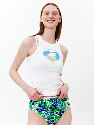 Cali Tank Top - Milky White