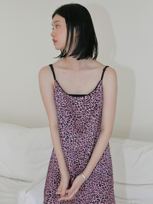 leopard mini dress (pink)