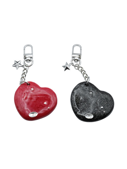 백액세서리,백액세서리 - 엔프프 (nff) - heart star mirror key ring