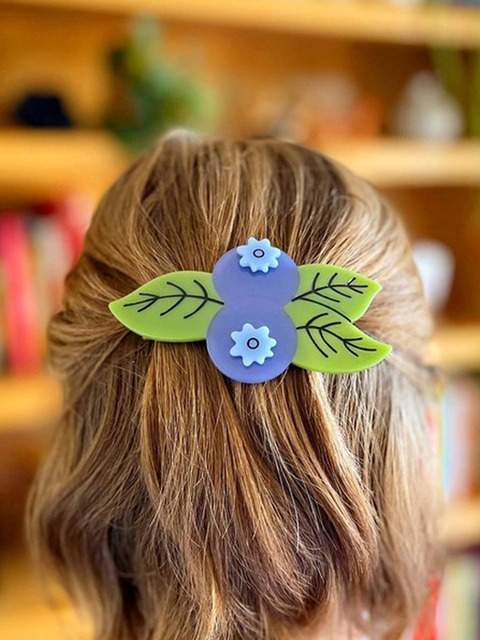 헤어액세서리 - 제니레몬 (Jenny Lemons) - Jenny Lemons Blueberry French Barrette