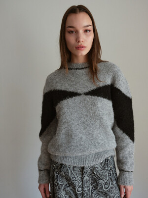 One Dimond Pullover_Gray