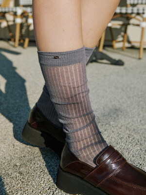 Carry barrette_Cotton sheer socks