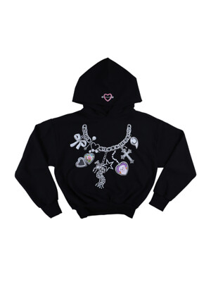 Puppy necklace hoodie