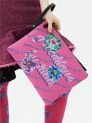 GREEDILOUS  By Tilda 3 Flowers Clutch