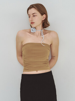 Versatile Knit Rose Necklace&Belt_Silver