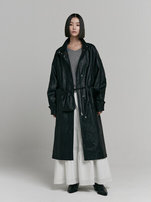 POCKET SAFARI COAT [BLACK]