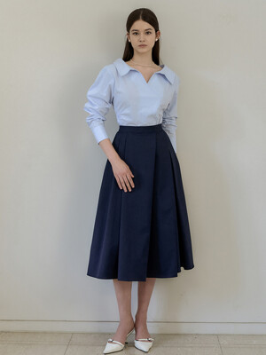 Lautre Diana Navy flare skirt
