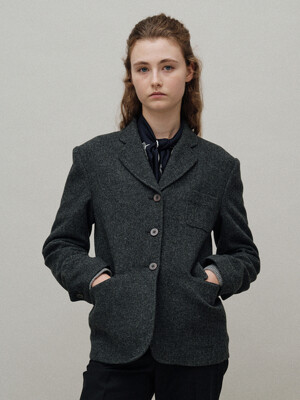 Bioni wool jacket (Dark gray)