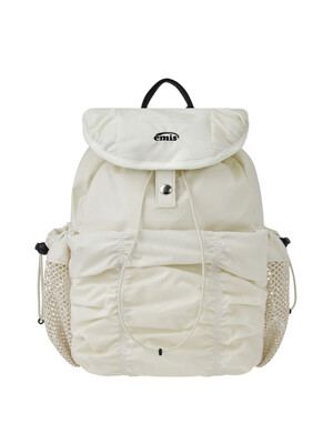 SHIRRING BACKPACK-IVORY