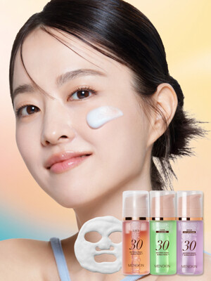 메노킨 초간편 30초 퀵 버블 마스크 집중케어 3종세트, 물광 마스크팩
