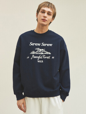 Howl FoxHound Sweatshirt_Navy(W25-TP01)