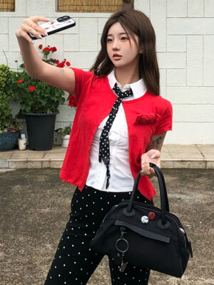 TWO ZIPPER TOTE BAG_4COLORS