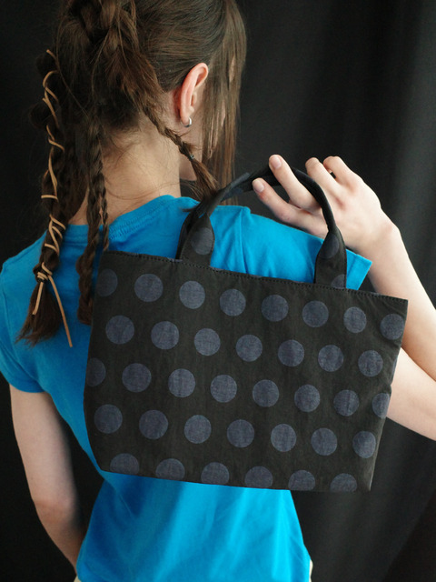 필인더블랭크]Coated Denim Chillin Bag (light blue)