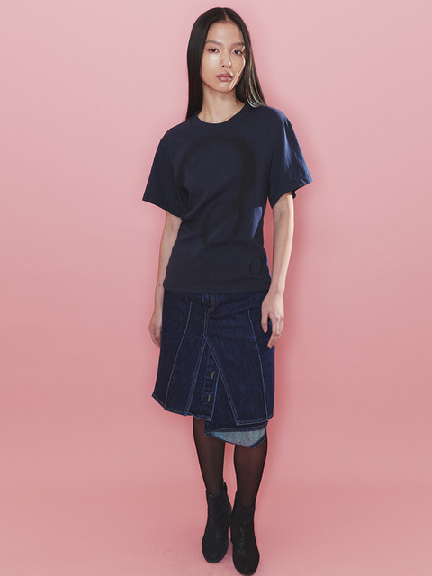 Tシャツ・カットソー [ODLYWORKSHOP] Relaxed Corset Waist Tee Relaxed Corset Waist Tee, Breeze - odlyworkshop