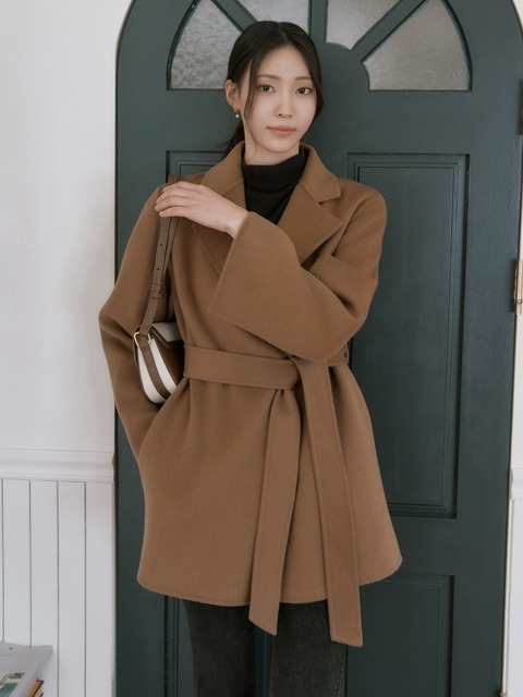 이바나헬싱키 Mirabelle Silk cashmere short coat