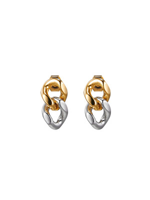 Twin Flames Chain Earrings