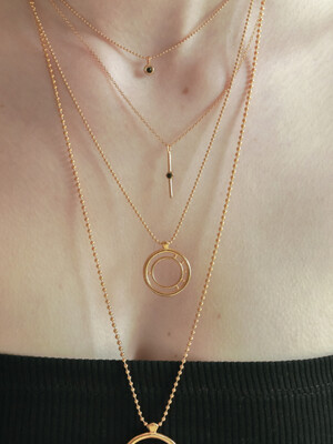 simple watch Necklace _2 (gold)