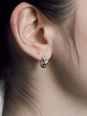 silver925 curve earring