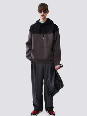 Block hoodie Charcoal