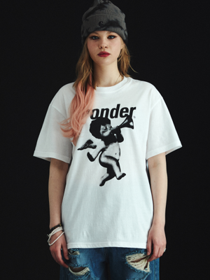 Mono-Punk Angel overfit T-Shirt [WH-black]