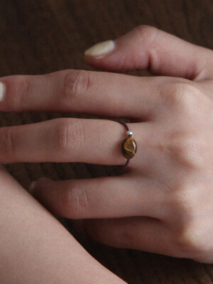 simple gemstone ring(2colors)