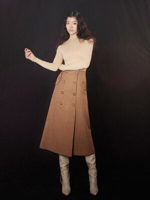 NO.16 SKIRT - CAMEL