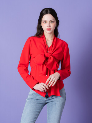 Ribbon Blouse (Red)