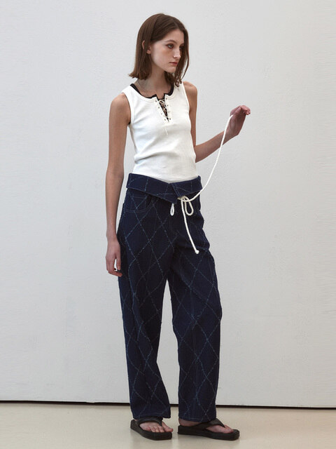 팬츠,데님 - 시그레이트 (SIGREAT) - DAIA LOW DENIM PANTS_ BLUE